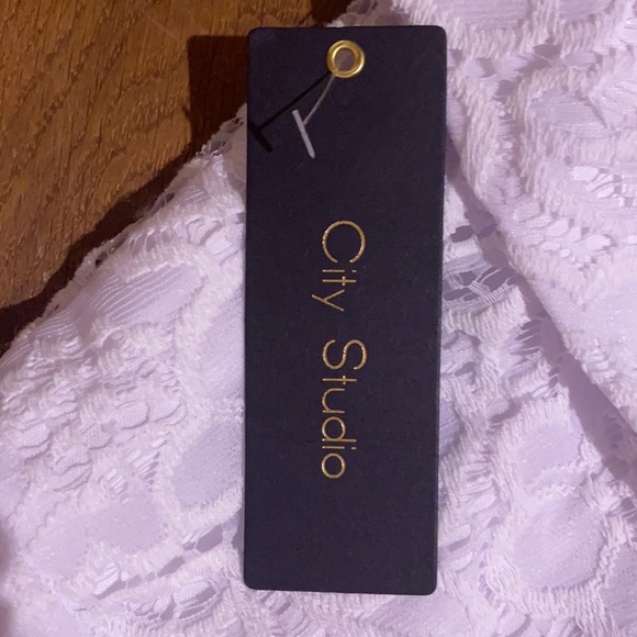NWT City Studio white, strapless mini dress - Picture 4 of 5
